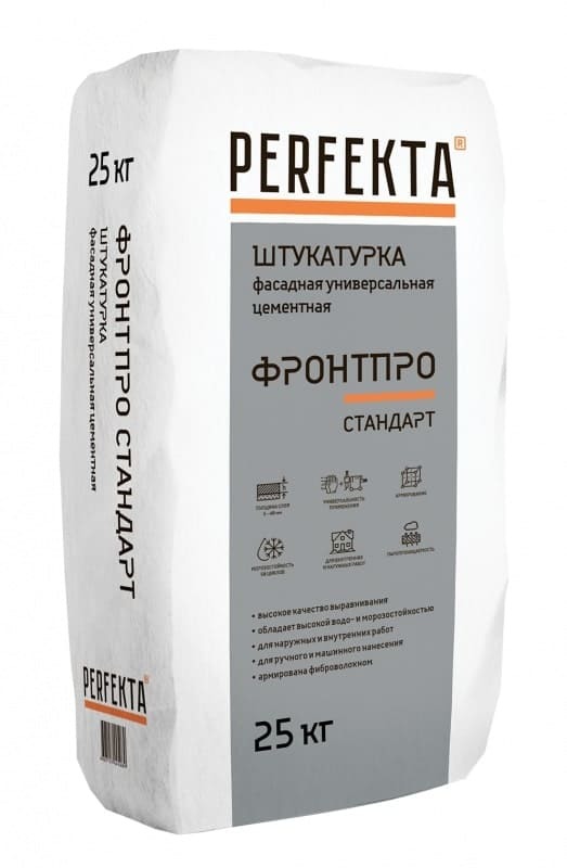 Штукатурка Perfekta (Перфекта) Фронтпро Стандарт серая 25 кг
