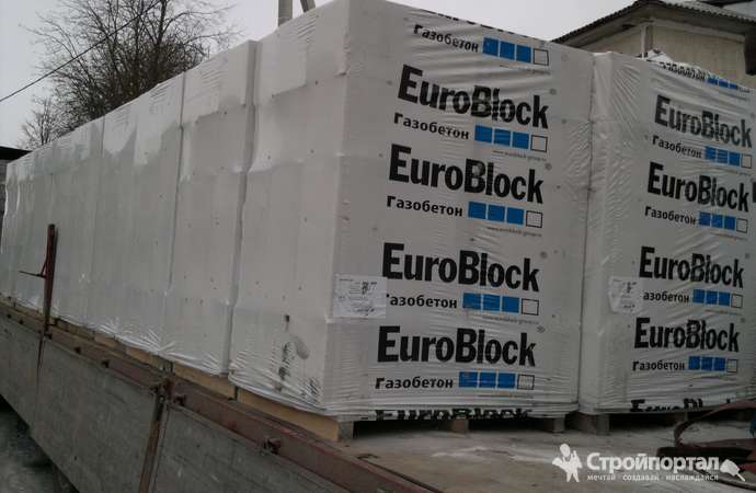 Пеноблоки EuroBlock Евроблок 600х200х300 стеновые D600 — изображение 2