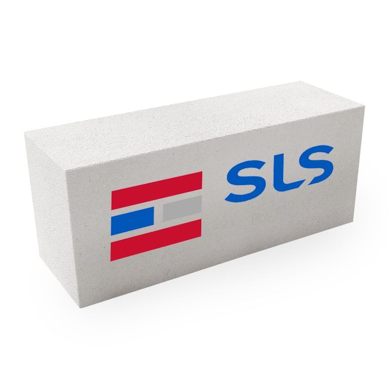 Пенобетонные блоки SLS стеновые 625х250х500, D500