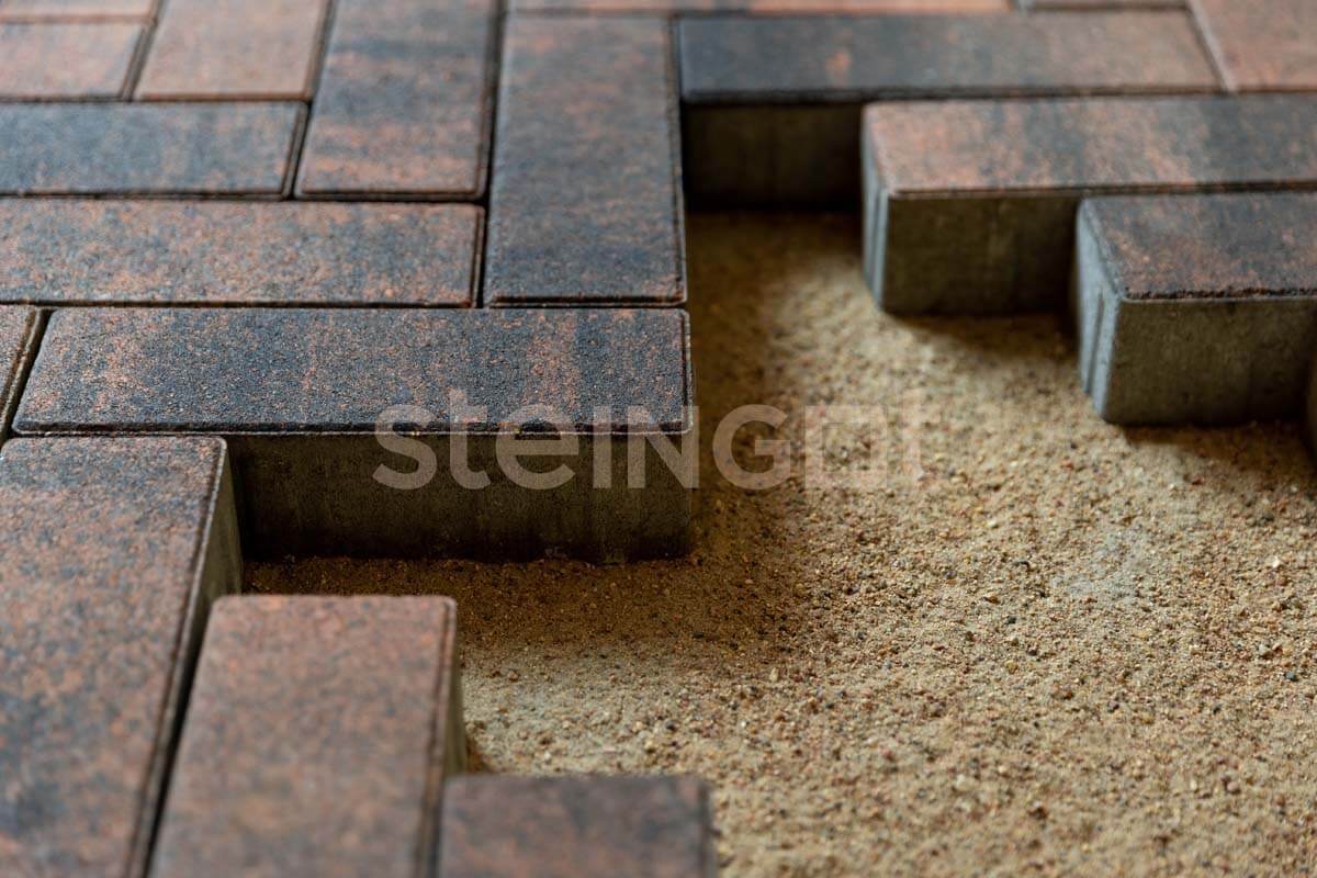 Брусчатка Steingot Прямоугольник 300х100х80 серия Сити 80 Колор микс Тигр — изображение 3