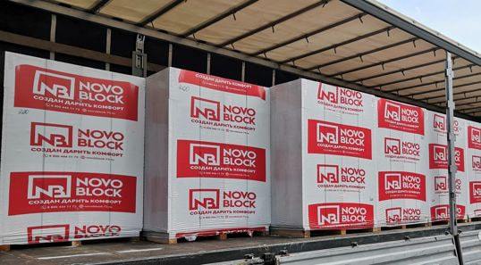 Пенобетонные блоки Novoblock стеновые 625х300х250, D400 — изображение 3