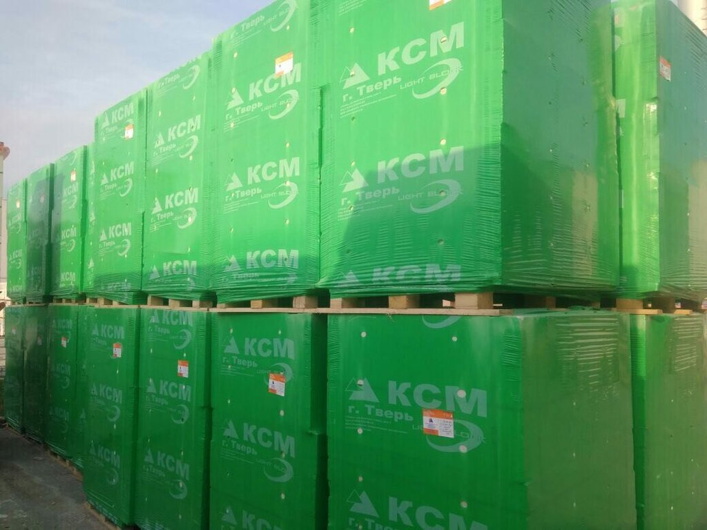 Газобетонные блоки Тверской КСМ перегородочные 600х300х150, D500 — изображение 2