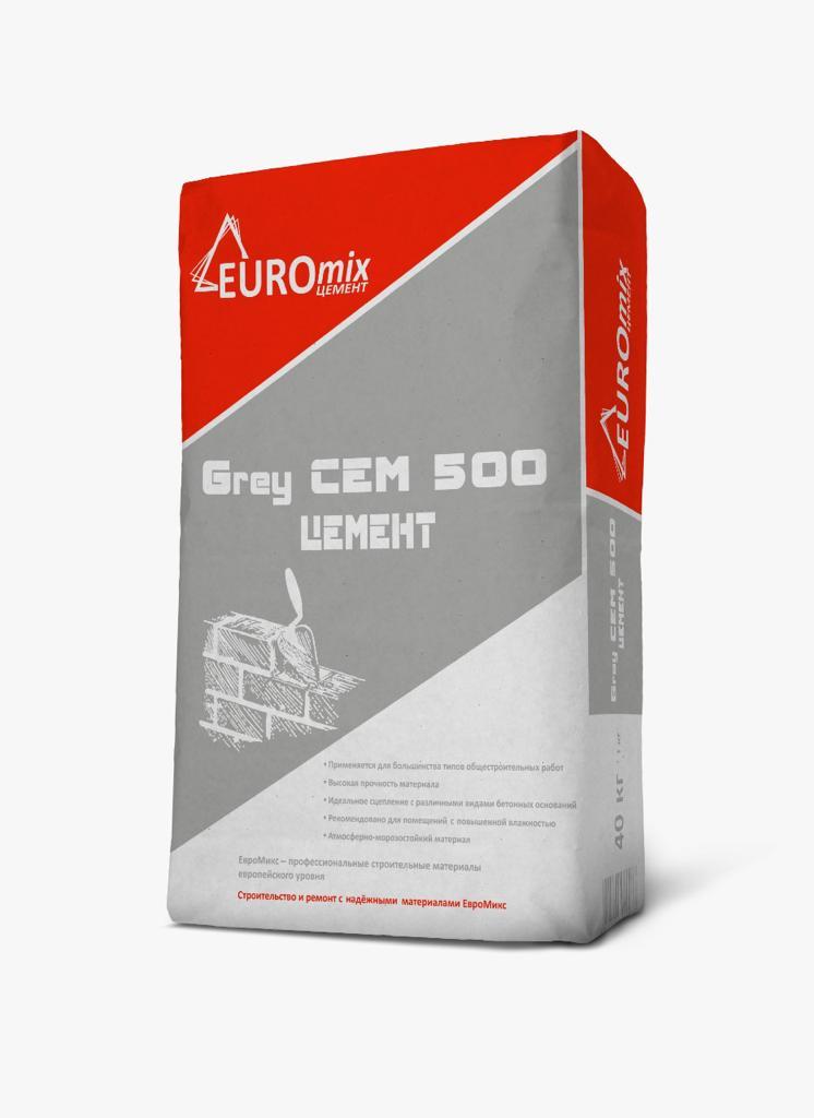 Цемент EuroMix GreyCEM М500 40 кг